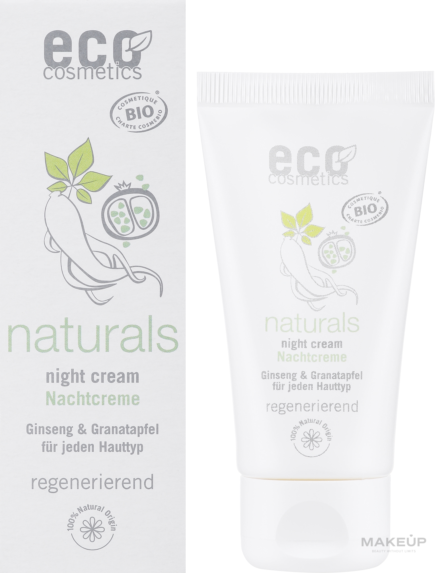 Pomegranate & Ginseng Night Face Cream - Eco Cosmetics- Eco Cosmetics — photo 50 ml