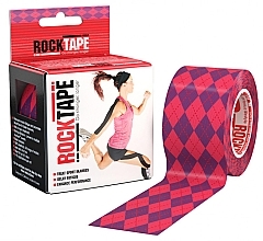 Kinesio Tape "Pink Argyle" - RockTape Design — photo N25