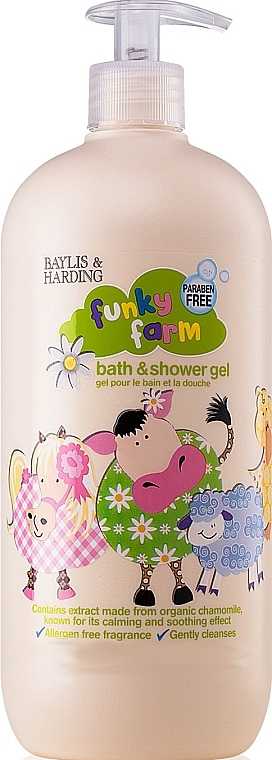 Kids Shower & Bath Gel - Baylis and Harding Funky Farm Bath and Shower Gel — photo N1