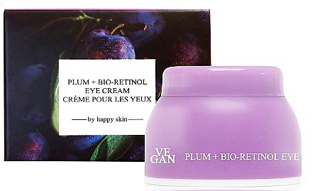 Eye Cream with Plum Extract & Bioretinol - Vegan By Happy Skin Plum + Bio-Retinol Eye Cream — photo N2