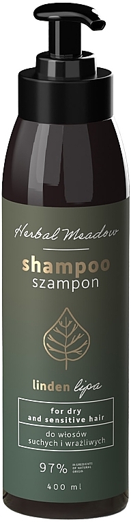 Linden Shampoo for Dry Hair - HiSkin Herbal Meadow Shampoo Lipa — photo N1