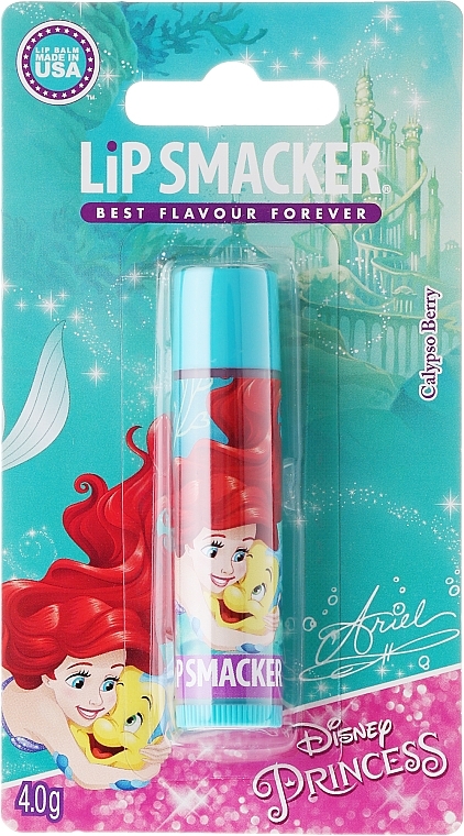 Lip Balm "Ariel" - Lip Smacker Disney Shimmer Balm Ariel Lip Balm Calypso Berry — photo N1