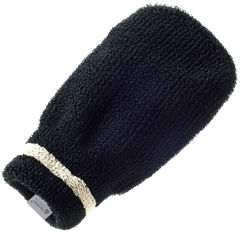 Exfoliating Spa Glove, black - Hydrea London Exfoliating Spa Mitt Black — photo N4