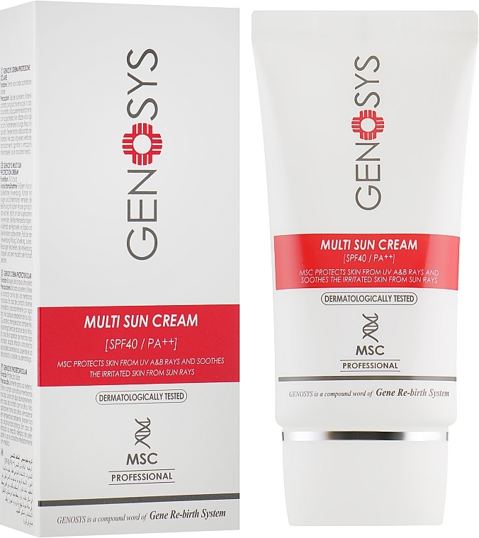 Facial Sunscreen - Genosys Multi Sun Cream SPF40 — photo N4