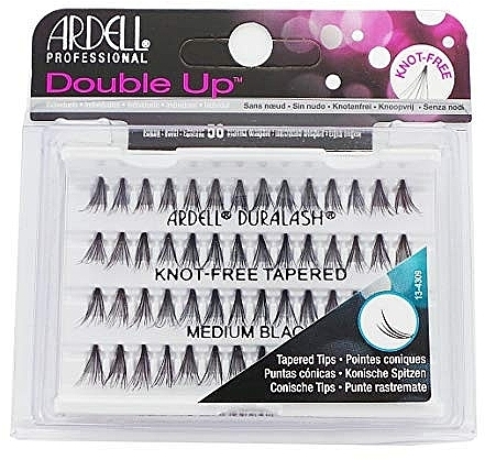 False Lashes - Ardell Soft Touch Double-Up Knot-Free Medium Tapered Individual Lashes — photo N7