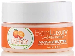 Fragrances, Perfumes, Cosmetics Orange & Lemongrass Foot & Hand Massage Oil - Morgan Taylor Bare Luxury Energy Orange & Lemongrass Massage Butter