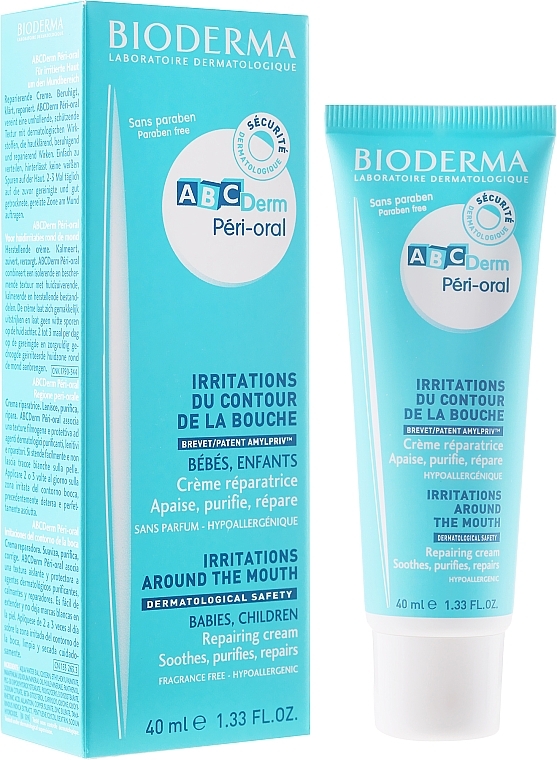 Lip Cream - Bioderma ABCDerm Peri Oral Irritations Around the Mouth Repair Cream — photo N1