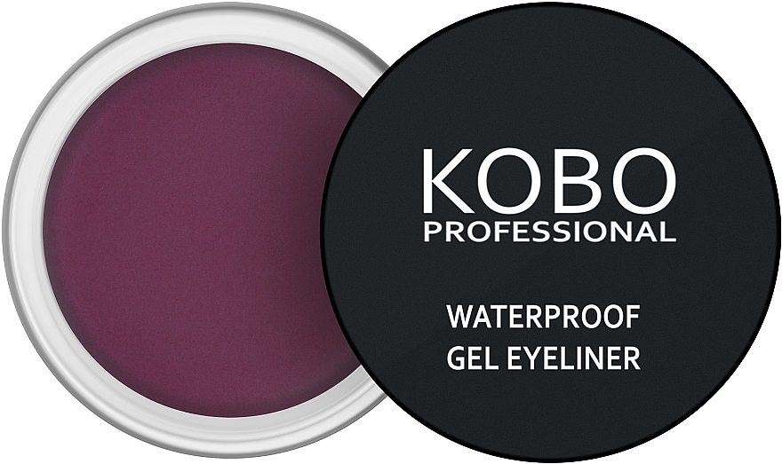 Waterproof Eyeliner - Kobo Professional Waterproof Gel Eyeliner — photo N1