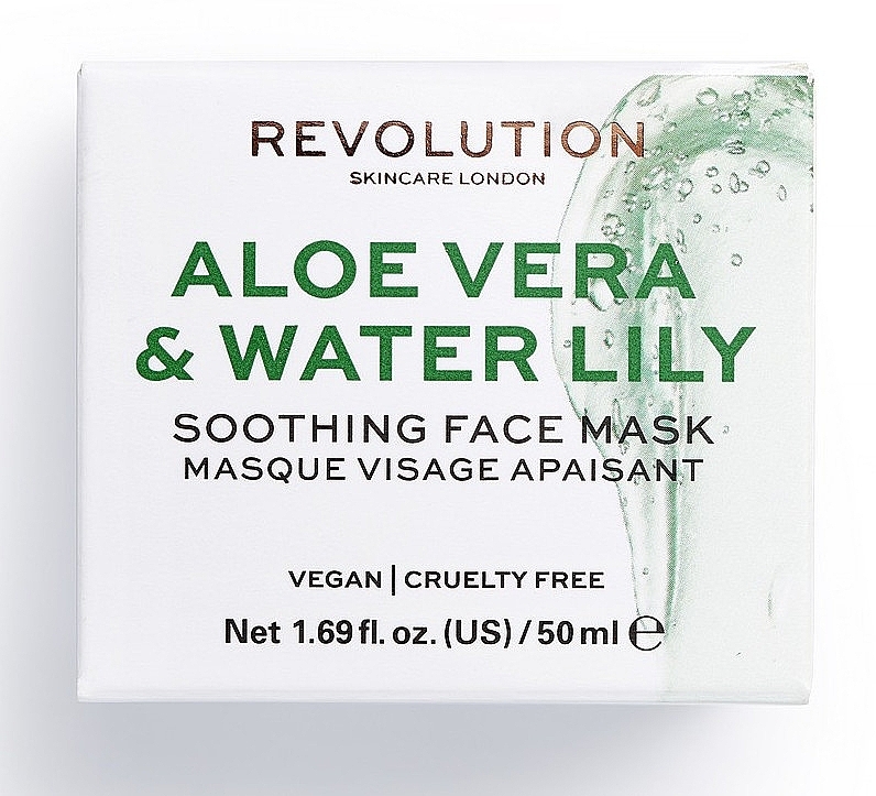 Aloe Vera and Water Lily Face Mask - Makeup Revolution Aloe Vera & Water Lily Soothing Face Mask — photo N2