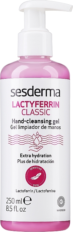 Antibacterial Hand Sanitizer Gel - SesDerma Laboratories Lactyferrin Sanitizer Hand Sanitizer Gel — photo N1