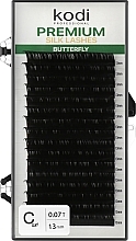 Fragrances, Perfumes, Cosmetics Butterfly Green C 0.07 False Eyelashes (16 rows: 13 mm) - Kodi Professional