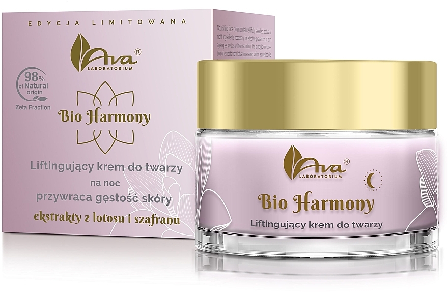 Lifting Night Face Cream - Ava Laboratorium Bio Harmony — photo N1