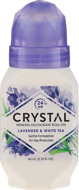 Lavander and White Tea Scented Roll-On Deodorant - Crystal Essence Deodorant Roll-On — photo N1