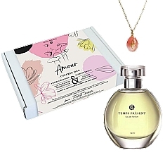 Fragrances, Perfumes, Cosmetics Institut Claude Bell Temps Present - Set ‘Amour’ (edp/50 ml + necklace)