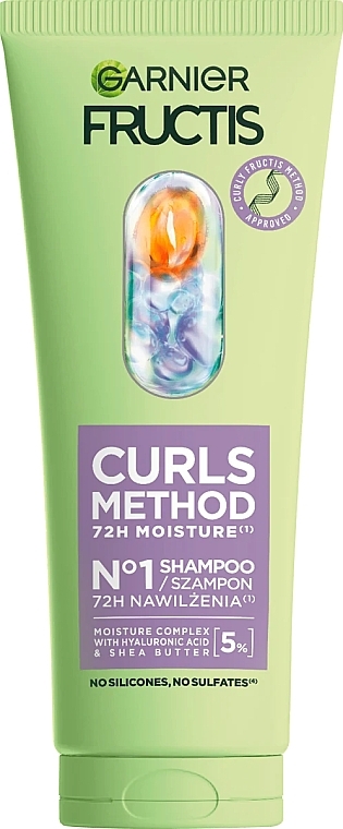 Shampoo for Curly Hair - Garnier Fructis Curls Method Shampoo — photo N1