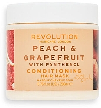 Panthenol Hair Mask - Revolution Haircare Shine Peach & Grapefruit with Panthenol Hair Mask — photo N1
