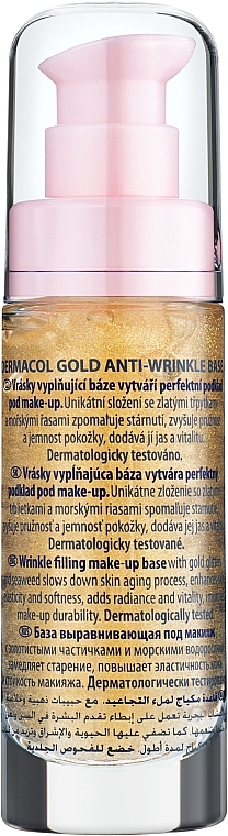 Rejuvenating Makeup Base with Active Gold - Dermacol Base Gold Anti-Wrinkle (pump) — photo N3