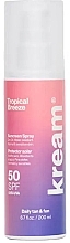 Fragrances, Perfumes, Cosmetics Sunscreen Spray - Kream Tropical Breeze Sunscreen Spray SPF50 