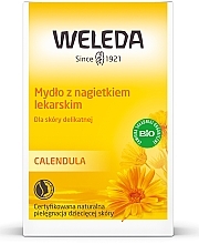 Herbal Baby Soap - Weleda Calendula Pflanzenseife — photo N1