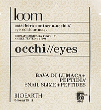 Snail Mucin and Peptides Eye Contour Mask - Bioearth Loom Eye Contour Mask — photo N1