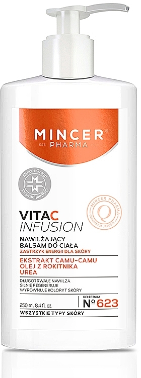 Moisturising Body Lotion - Mincer Pharma VitaC lnfusion №623 — photo N10