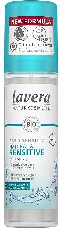 Spray Deodorant - Lavera Basis Natural & Sensitive Deodorant — photo N2