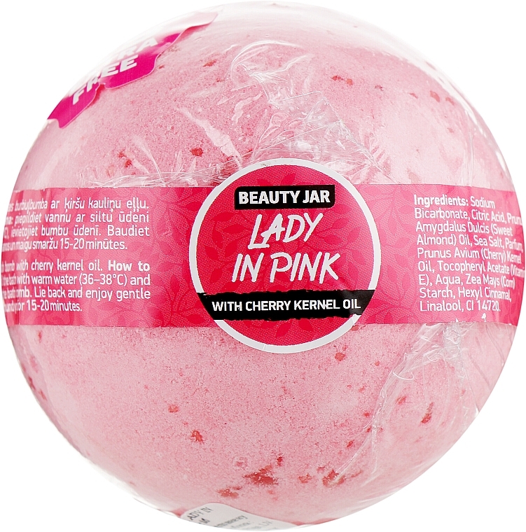 Bath Bomb "Lady In Pink" - Beauty Jar Natural Bath Bomb — photo N1