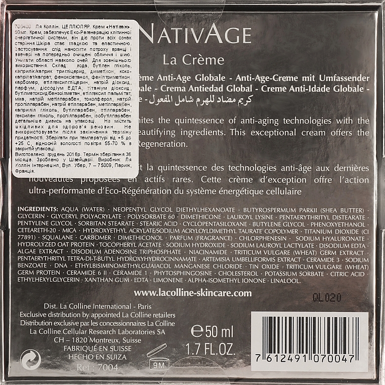 Anti-Aging Cream - La Colline NativAge Cream — photo N2