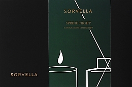 Fragrances, Perfumes, Cosmetics Set - Sorvella Perfume Home Fragrance Spring Night (aroma diffuser/120ml + candle/170g)