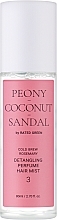 Peony-Coconut-Sandalwood Perfumed Hair Mist - Rated Green Cold Brew Rosemary Detangling Perfume Hair Mist 3 — photo N1