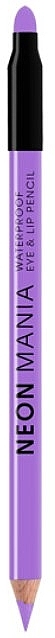 Eye and Lip Pencil - Dermacol Neon Mania Waterproof Eye & Lip Pencil — photo N3