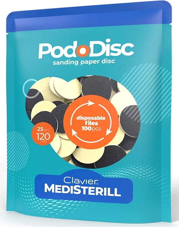 Pedicure Disc Refills L 120/25 mm - Clavier Medisterill PodoDisc — photo N1