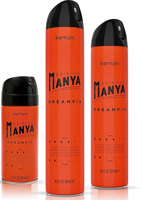 Strong Hold Hair Spray with Mango Scent - Kemon Hair Manya Dreamfix — photo N9