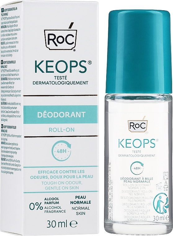 Body Deodorant - Roc Keops Deo Roll-On Normal Skin — photo N2