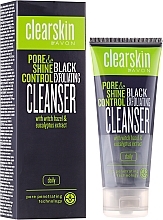 Fragrances, Perfumes, Cosmetics Witch Hazel and Eucalyptus Facial Cleanser "Pore Tightening and Shine" - Avon Clearskin Pore&Shine Control Black Exfoliating Cleanser