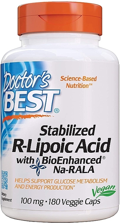 Stabilized R-Lipoic Acid, 100mg, capsules - Doctor's Best — photo N4
