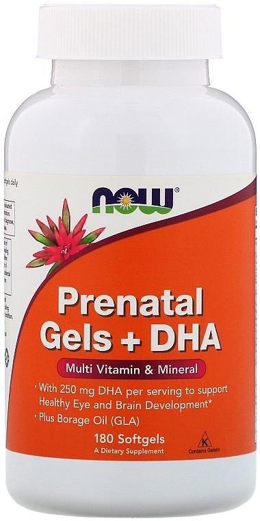 Prenatal Fish Oil Vitamins + DHA - Now Foods Prenatal Gels + DHA — photo N7