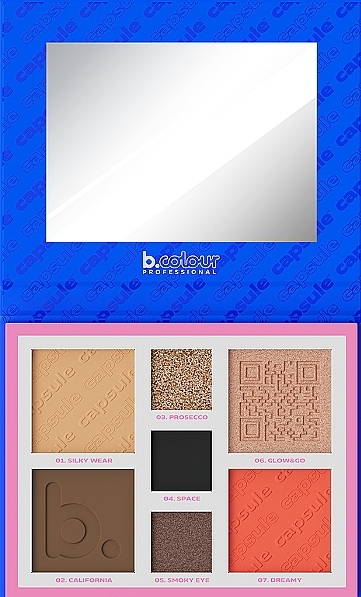 Face and Eye Contouring Palette - 7 Days B.Colour Capsule Palette For Face And Eyes Contouring — photo N1