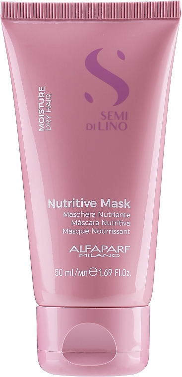 GIFT! Nourishing Hair Mask - Alfaparf Semi Di Lino Moisture Nutritive Mask — photo N1
