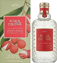 Fragrances, Perfumes, Cosmetics Maurer & Wirtz 4711 Aqua Colognia Lychee & White Mint - Eau de Cologne