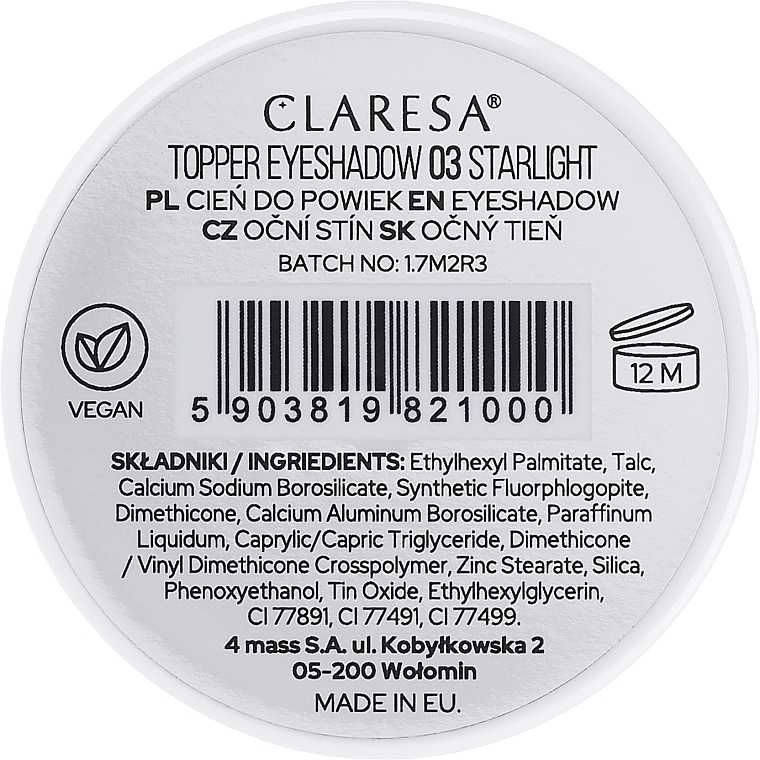 Eyeshadow - Claresa Toper Eyeshadow — photo N8