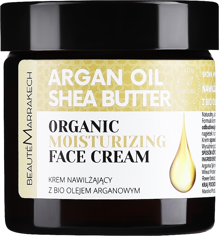 Moisturizing Face Cream with Argan Oil - Beaute Marrakech Organic Moisturizing Face Cream — photo N1