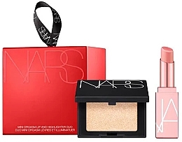 Fragrances, Perfumes, Cosmetics Set - Nars Mini Orgasm Lip and Highlighter Duo (highlighter/2.5g + lipgloss/1.1g)