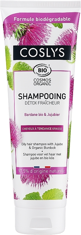 Organic Peppermint Shampoo for Oily Hair - Coslys Shampoo with organic peppermint — photo N1