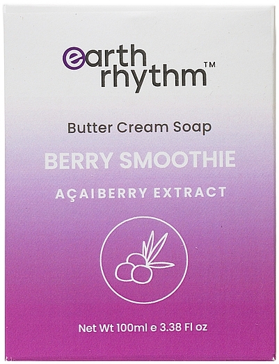 Cream Soap with Berry Smoothie & Butter - Earth Rhythm Berry Smoothie Butter Cream Soap — photo N1