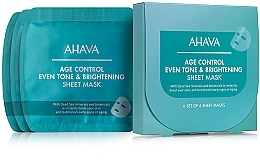 Even Skin Tone Face Mask - Ahava Time To Smooth Age Control Even Tone & Brightening Sheet Mask — photo N3