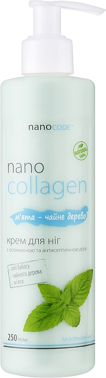 Mint & Tea Tree Foot Cream - NanoCode NanoCollagen — photo N1