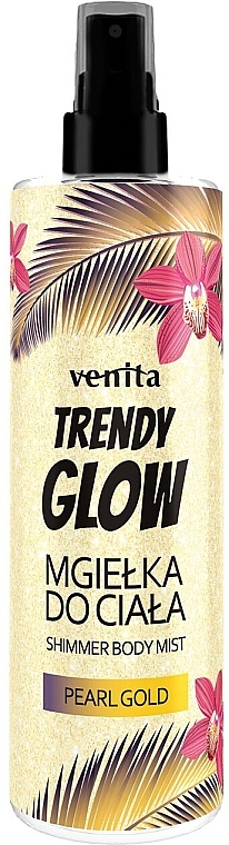 Pearl Gold Body Mist - Venita Trendy Glow Shimmer Body Mist — photo N1