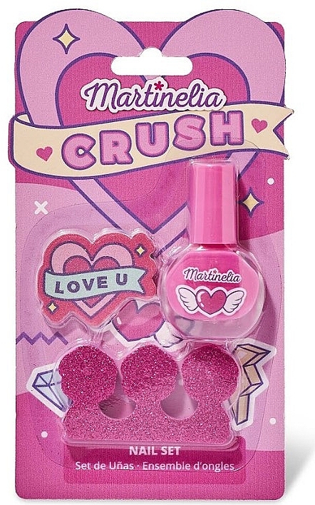 Nail Care Set pink - Martinelia Crush Nails — photo N1