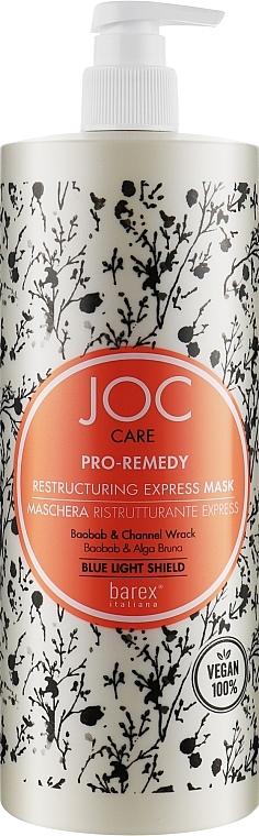 Restructuring Express Mask for Damaged Hair - Barex Italiana Joc Care Mask — photo N2